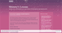 Desktop Screenshot of mommyslessons.com